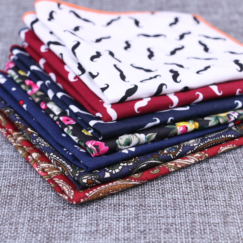 Fashion Cotton Pocket Square F - đánh giá và giá Handkerchief Cotton Men