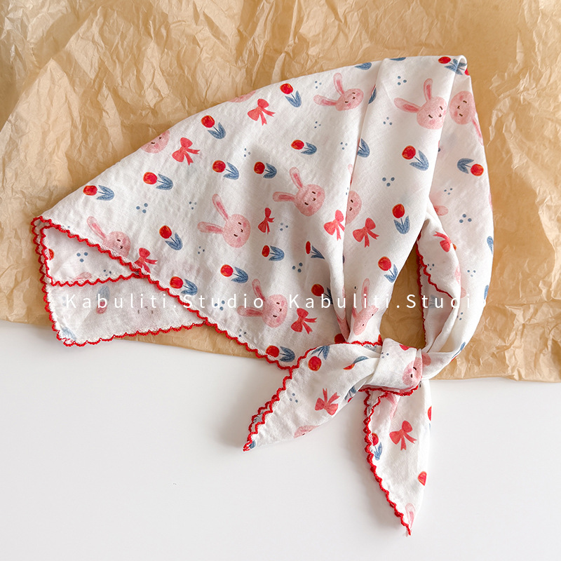 Cotton Linen Square Scarf  58  - đánh giá và giá Ascot Neck Scarf