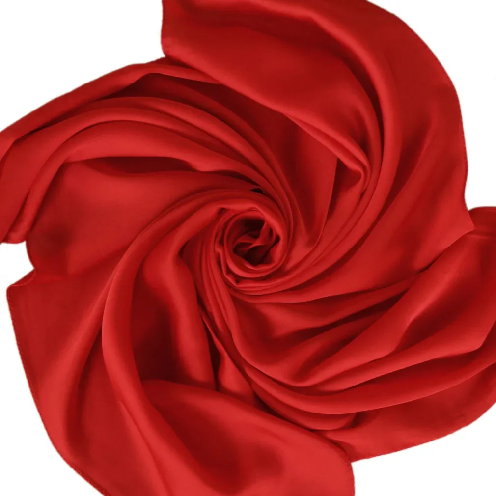 Satin Scarf Women 70cm Solid C - đánh giá và giá Ascot Neck Scarf