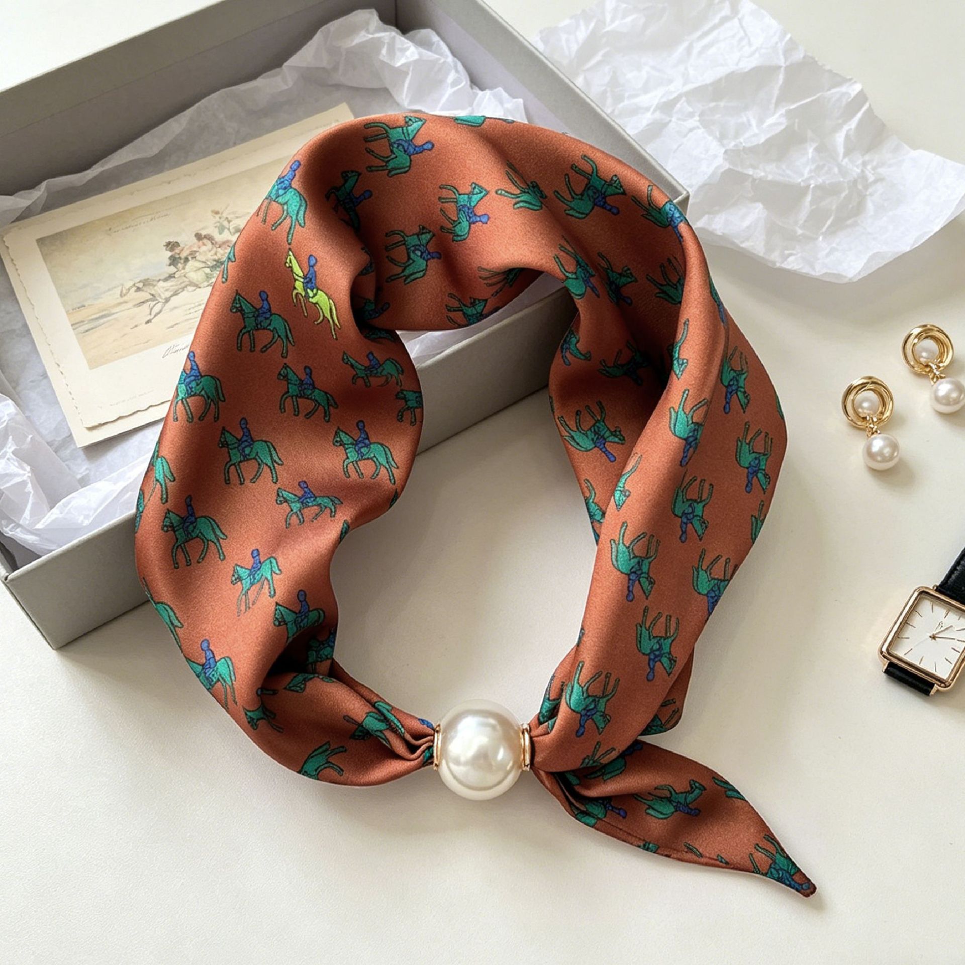 Luxury Knight Pearl Magnetic S - đánh giá và giá Ascot Neck Scarf