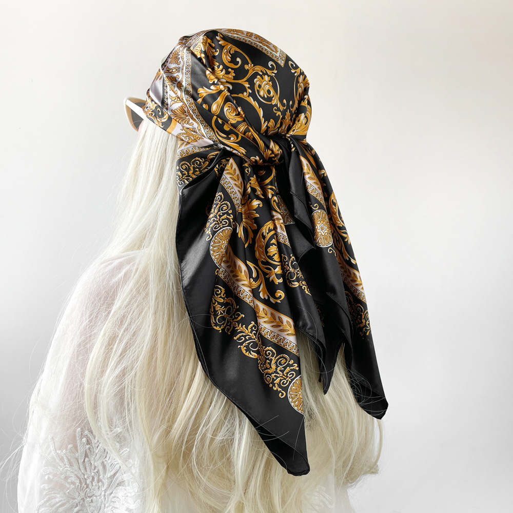 Silk Shawl Satin Square Scarf  - đánh giá và giá Silk Neck Scarf