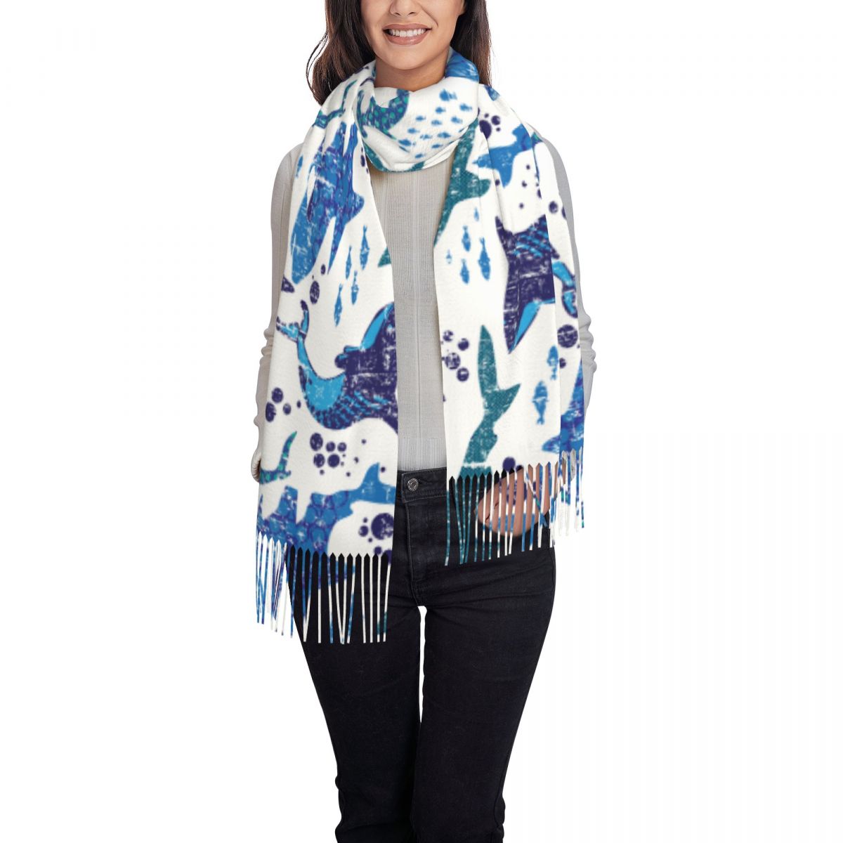 Shark Underwater World Ocean S - đánh giá và giá Pashmina Wrap Large
