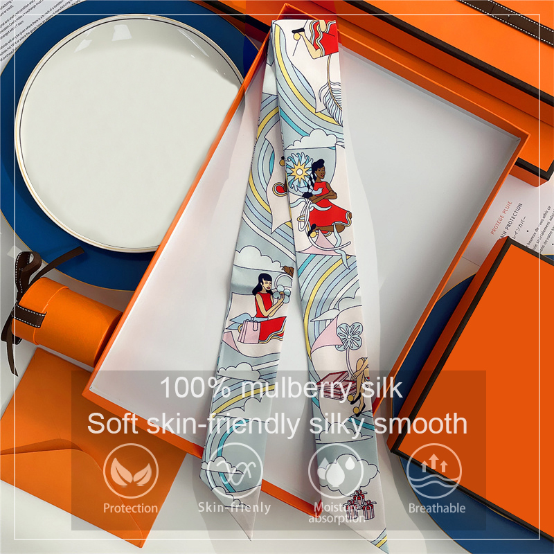 Women 100% Mulberry Silk Scarf - đánh giá và giá Head Wrap Turban