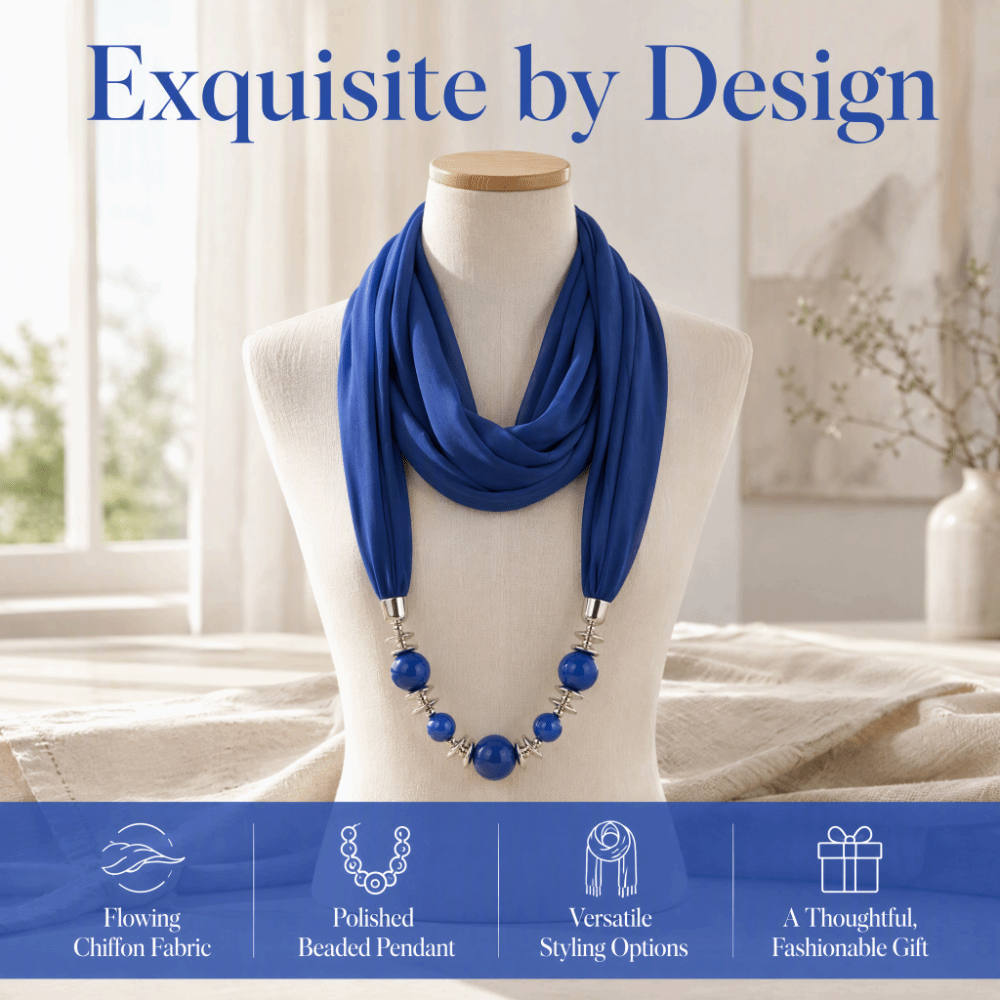 New Chiffon Scarf Necklace Bea - đánh giá và giá Infinity Scarf Knit