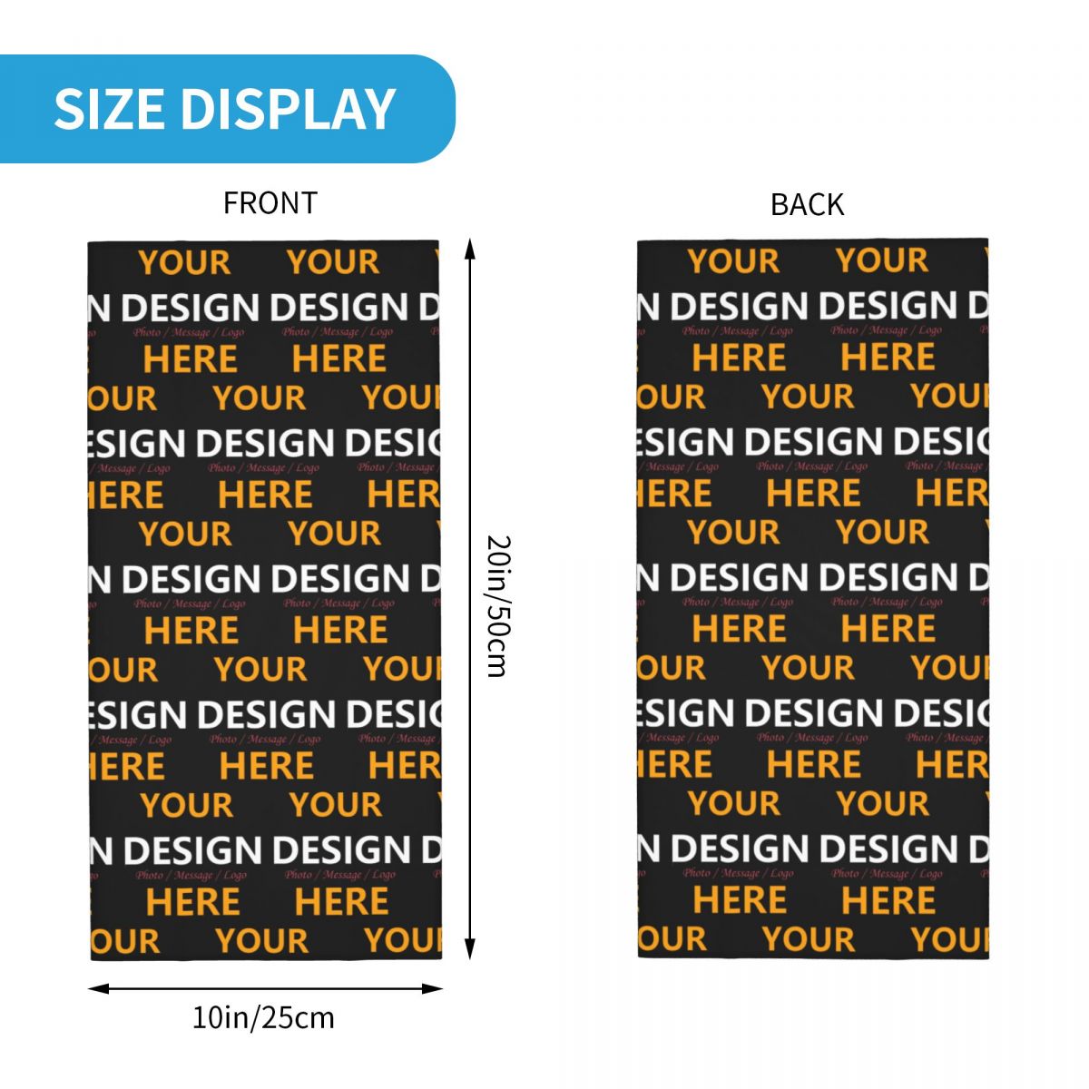 Custom Your Design Here Bandan - đánh giá và giá Neck Warmer Tube