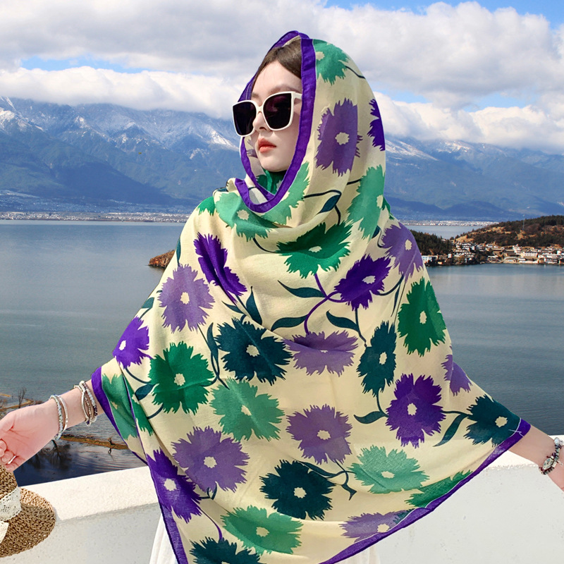 Korean Style Fashion Printed P - đánh giá và giá Pashmina Wrap Large