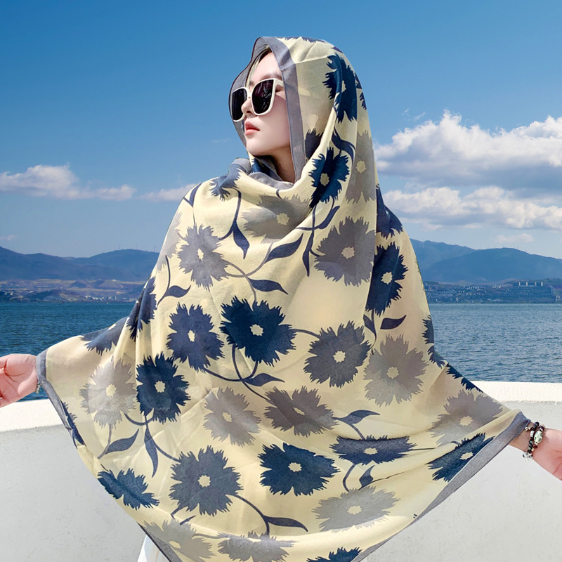 Korean Style Fashion Printed P - đánh giá và giá Pashmina Wrap Large