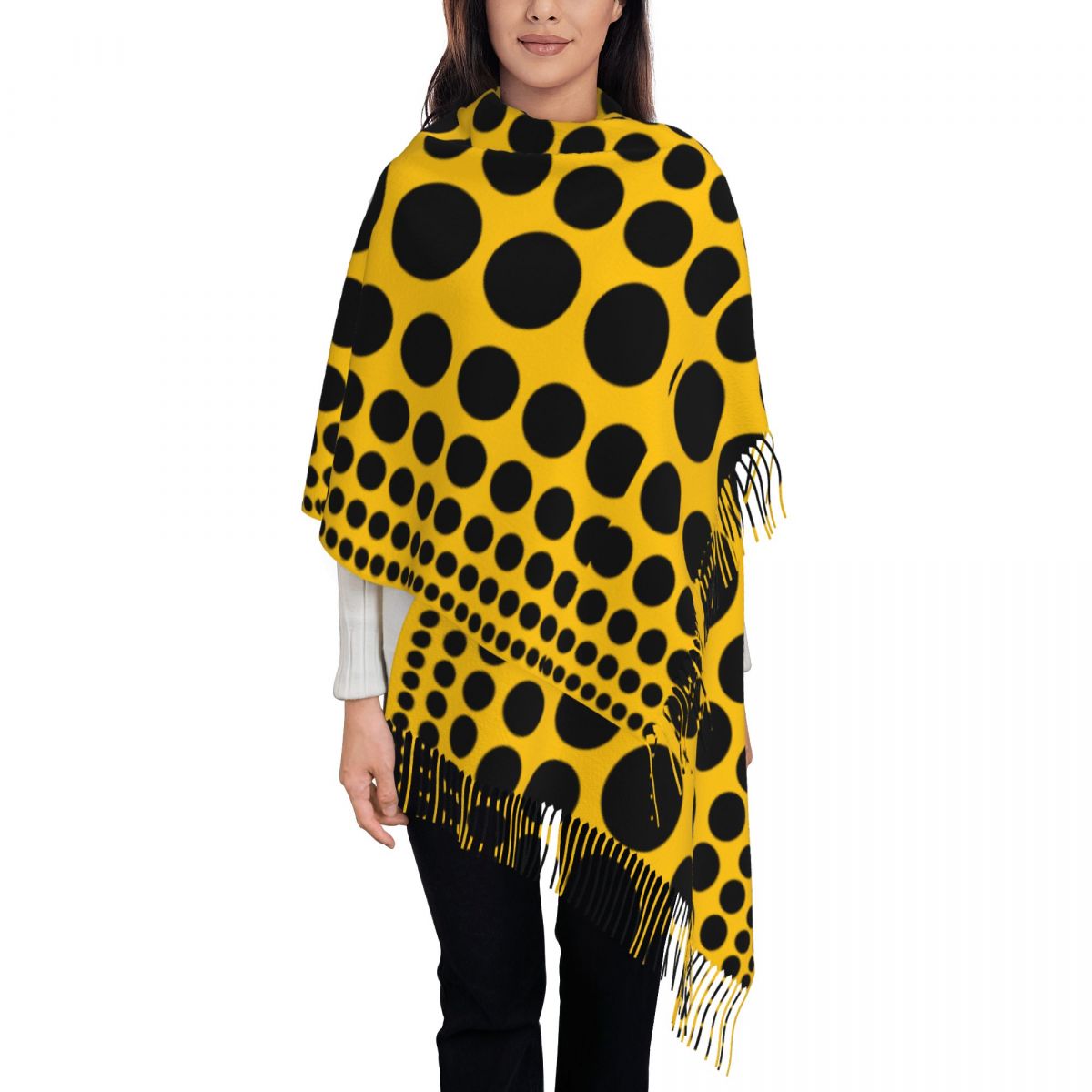 Infinity Polka Dots Scarf for  - đánh giá và giá Infinity Scarf Knit