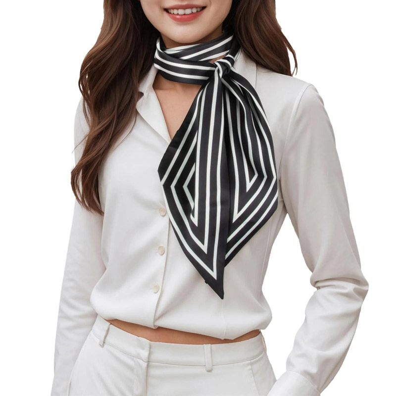 Fashion Stripes Hair Ribbon Sc - đánh giá và giá Silk Tie Striped