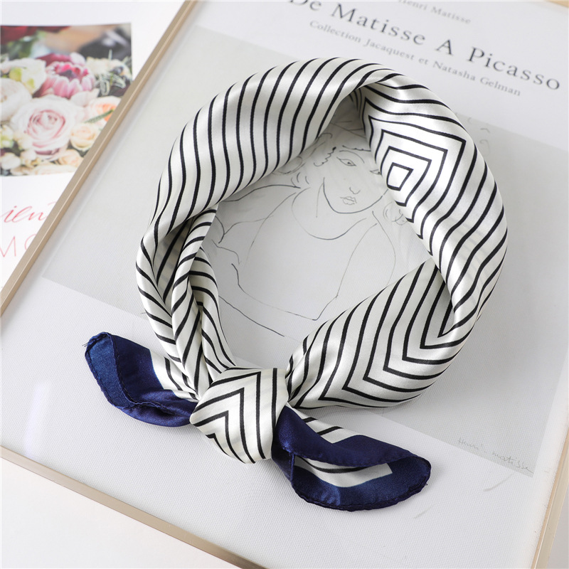 Luxury Stripe Silk Square Scar - đánh giá và giá Silk Tie Striped