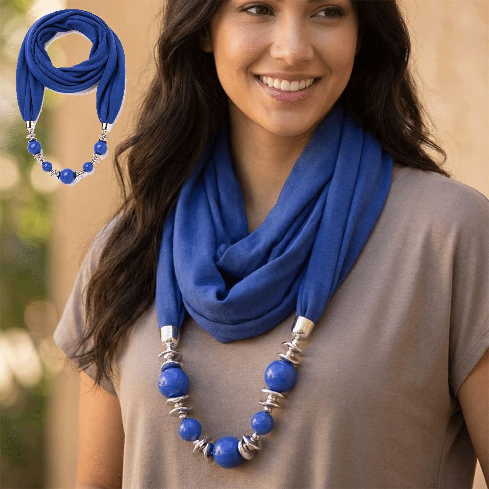 Fashion Chiffon Scarf Beaded E - đánh giá và giá Infinity Scarf Knit