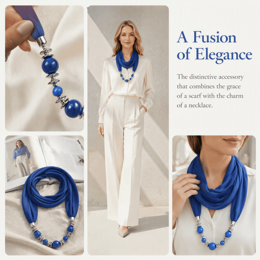 Fashion Chiffon Scarf Beaded E - đánh giá và giá Infinity Scarf Knit