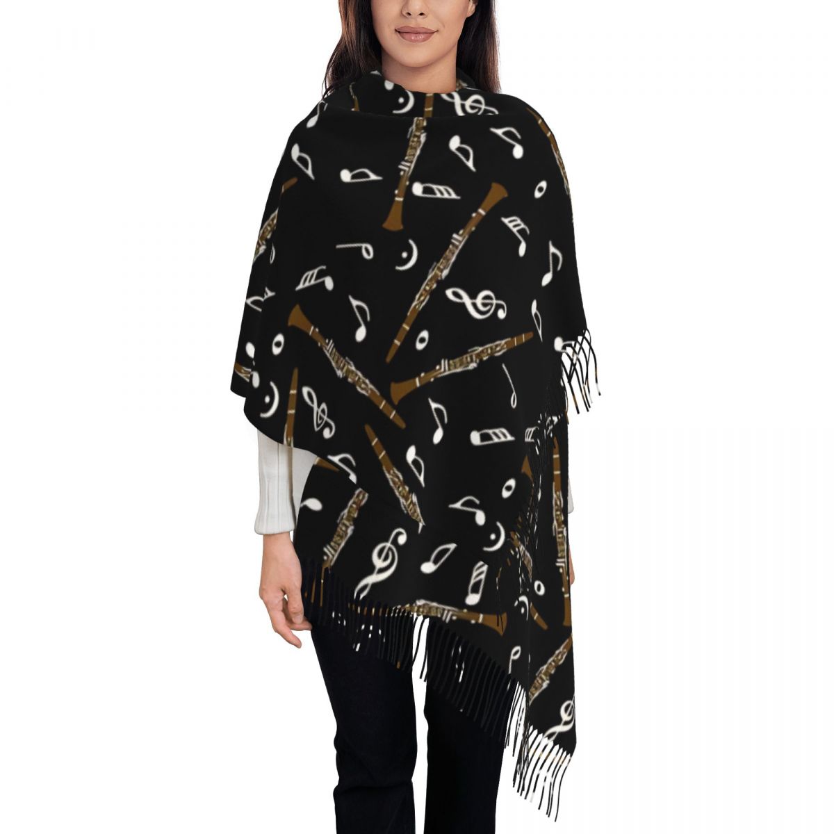 Womens Scarf with Tassel Clari - đánh giá và giá Pashmina Wrap Large
