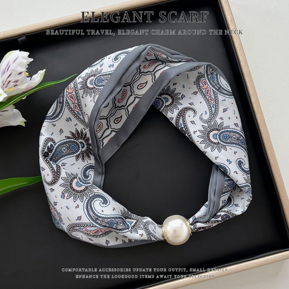 Elegant Magnetic Clasp Pearl S - đánh giá và giá Ascot Neck Scarf