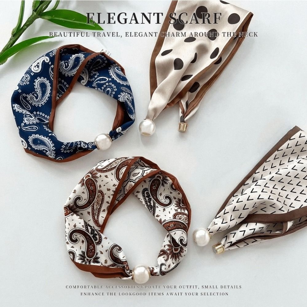 Elegant Magnetic Clasp Pearl S - đánh giá và giá Ascot Neck Scarf