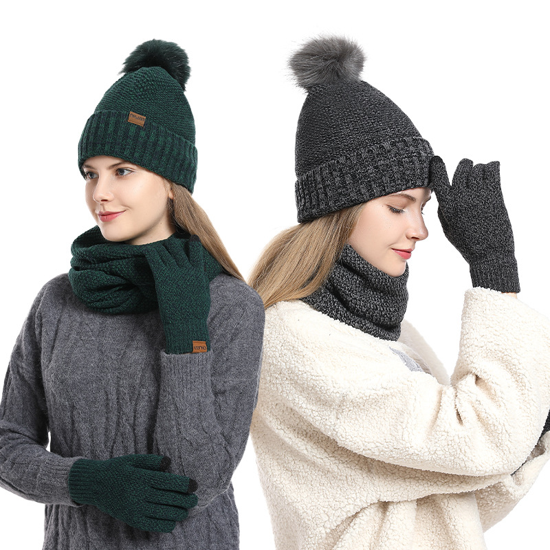 Women Winter 3Pcs Fleece Lined - đánh giá và giá Infinity Scarf Knit
