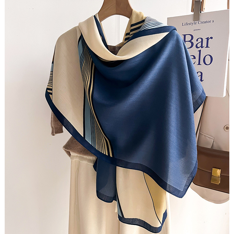 Luxury Brand Scarf  Wool Cotto - đánh giá và giá Pashmina Wrap Large