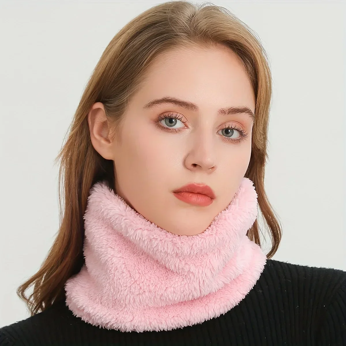 Windproof Plush Infinity Scarf - đánh giá và giá Infinity Scarf Knit