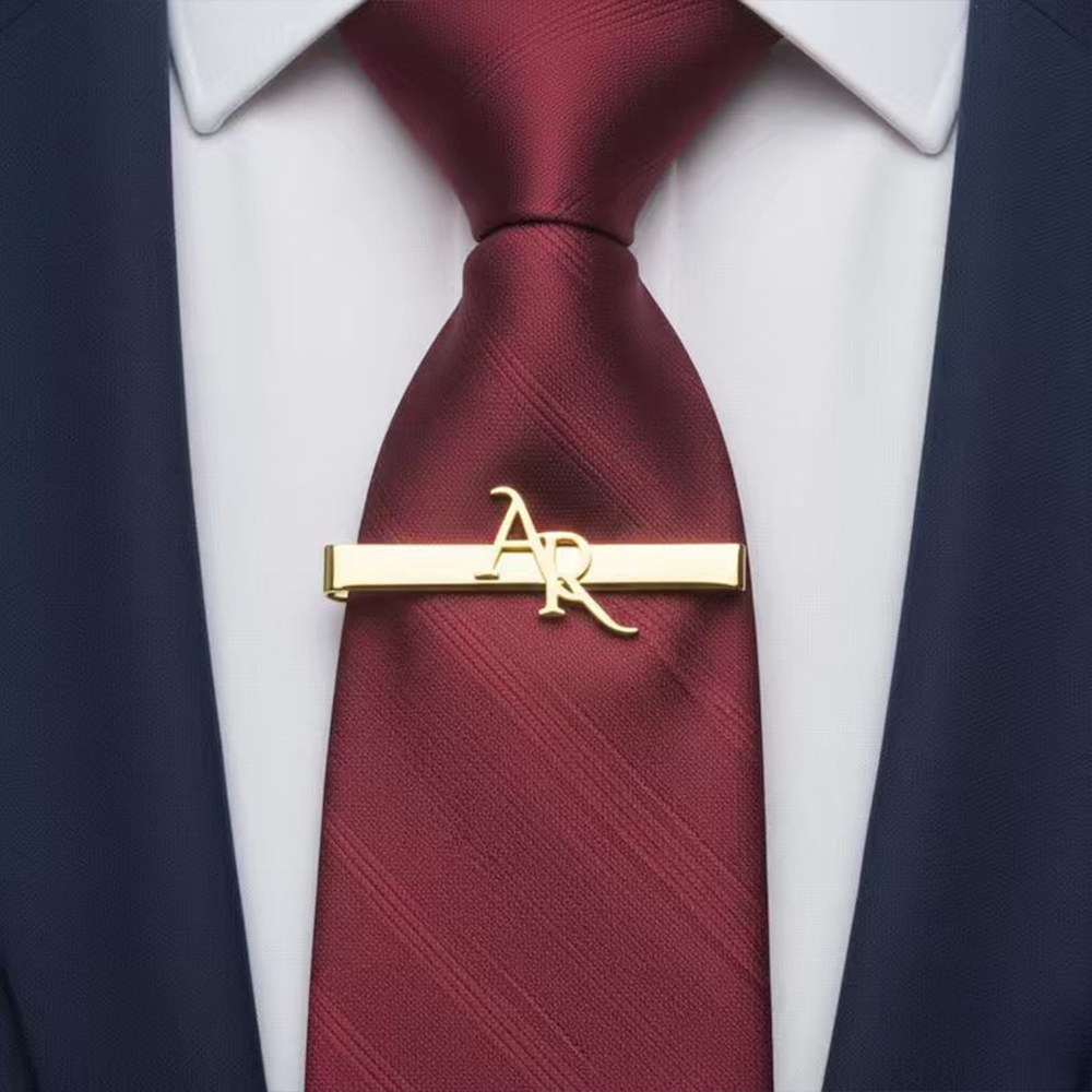 Customized Initial Stainless S - đánh giá và giá Tie Clip Silver