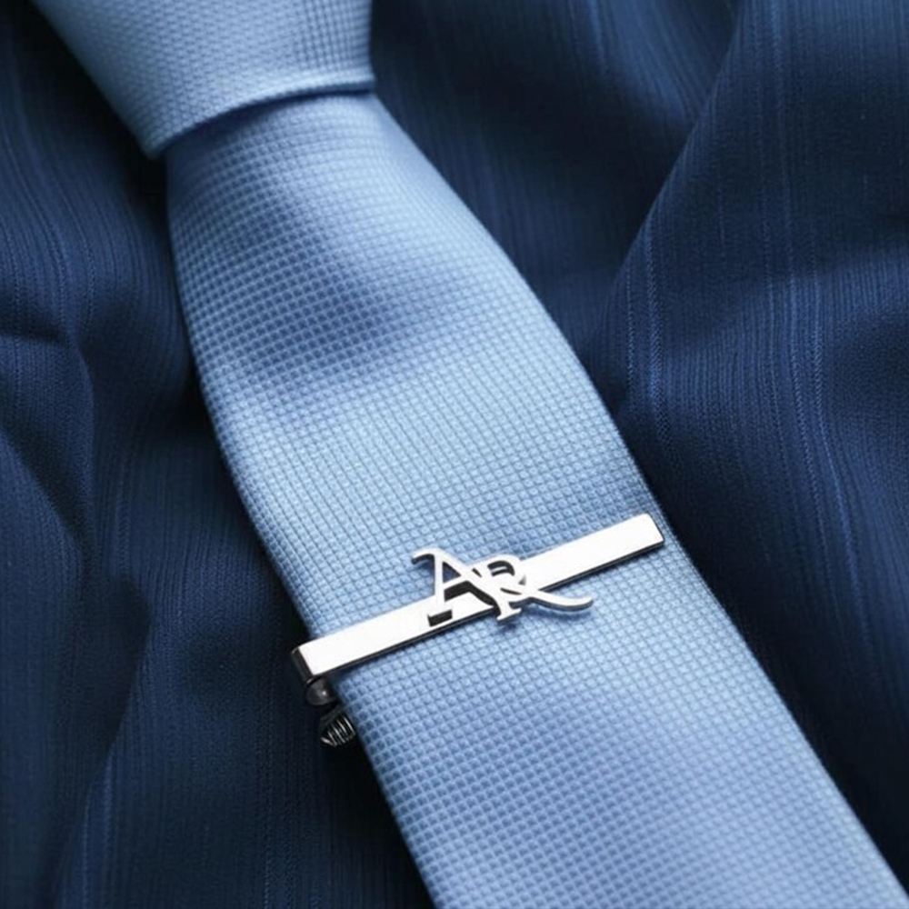 Customized Initial Stainless S - đánh giá và giá Tie Clip Silver