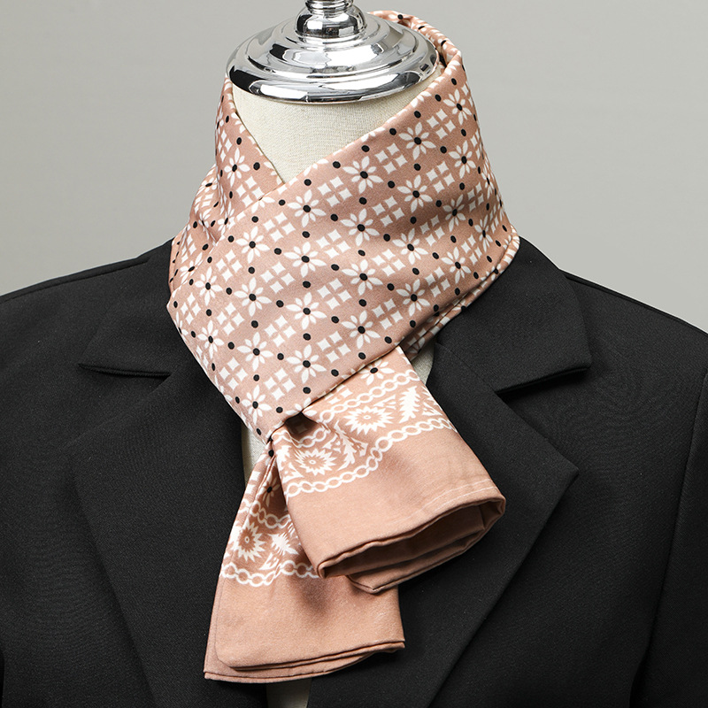 Men's Scarf Imitation Silk Nec - đánh giá và giá Ascot Neck Scarf