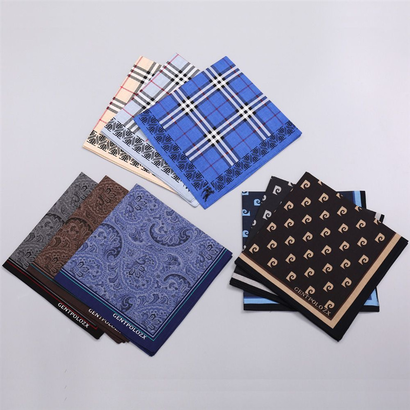 3Pcs Men's Pure Cotton Printed - đánh giá và giá Handkerchief Cotton Men